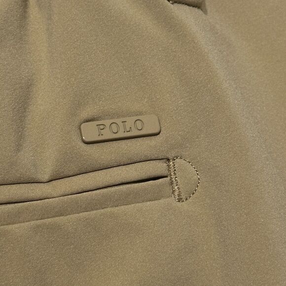 Polo Ralph Lauren Straight Fit Tan Nylon Pants Mens 36x34 Stretch Classic Golf - Picture 7 of 12
